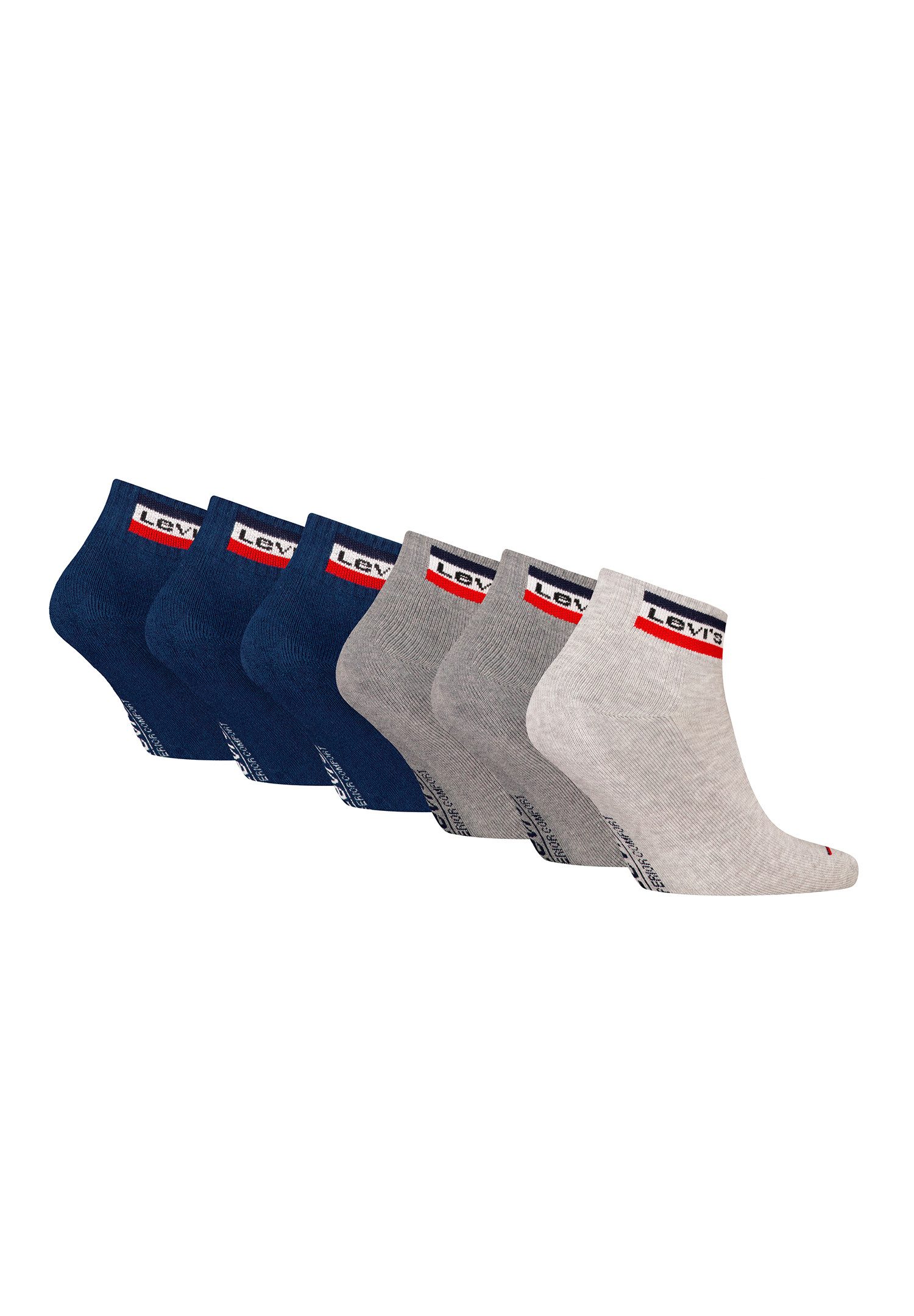 Levi's® Kurzsocken LEVIS MID CUT SPRTWR LOGO 6P ECOM (Packung, 6-Paar, 6er- günstig online kaufen