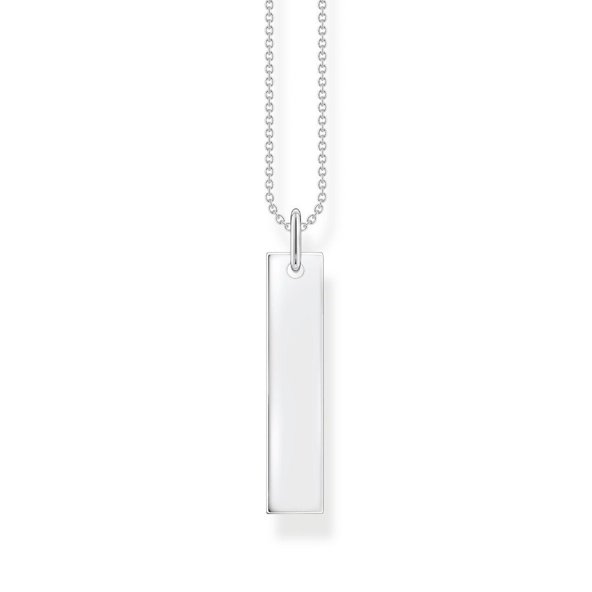 THOMAS SABO Kette mit Anhänger mit Gravur »KE2142-001-21 Halskette mit  Anhänger Damen Gravur Tag Silber 50 cm« online kaufen | OTTO