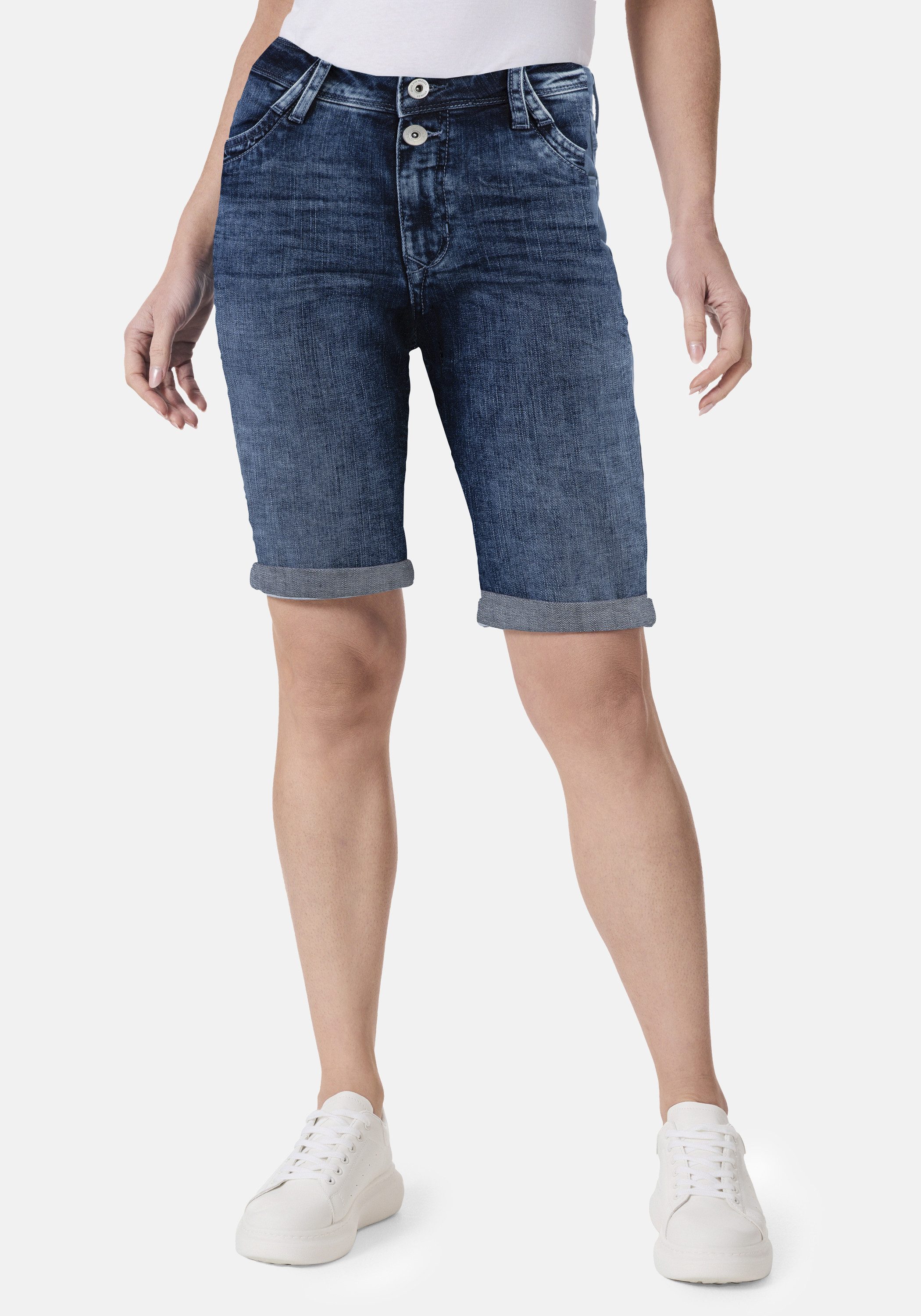 STOOKER WOMEN Bermudas KORFU Bermuda Boyfriend Fit Bermuda 5-Pocket Boyfriend Fit Power Stretch für Damen