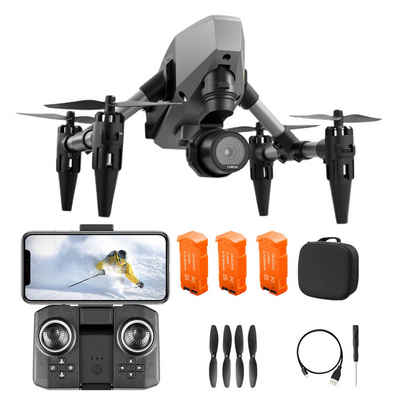 Rutaqian Mini Drohne mit 4K HD Kamera für Kinder und Jugend Spielzeug-Drohne (Faltbarer RC Quadcopter mit 3D Flips, Track Flight, Höhenhalt, Aufbewahrungstasche und 3 Batterien)