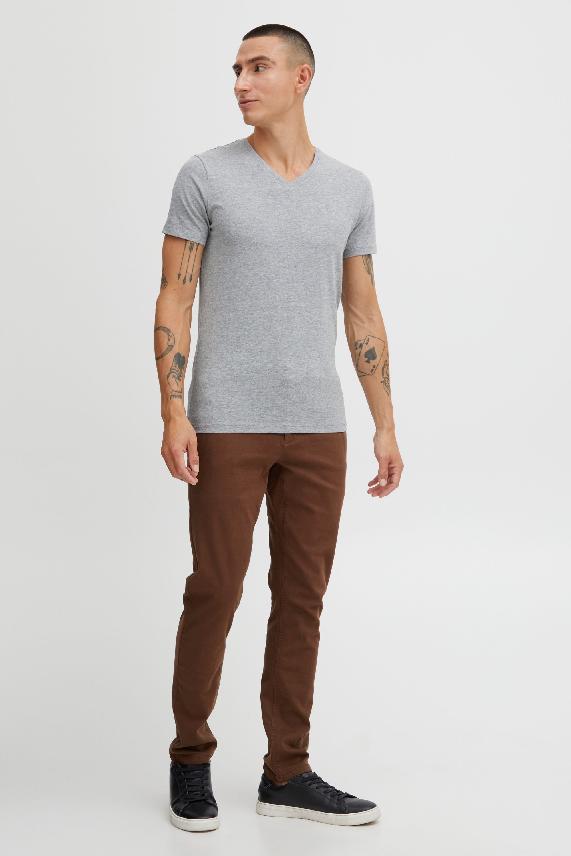 Casual Friday Chinohose CFPhil Klassische Stoffhose mit Gürtelschlaufen - Slim Fit