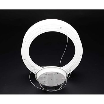 Licht-Trend Pendelleuchte LED Pendellampe Loop 45cm Ring 1300lm dimmbar Neutralweiß Weiß, Neutralweiß