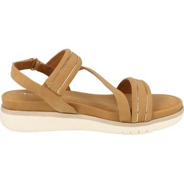 Tamaris Damen Schuhe Sommer Komfort Sandale 1-28715-20 Klett Keilsandalette