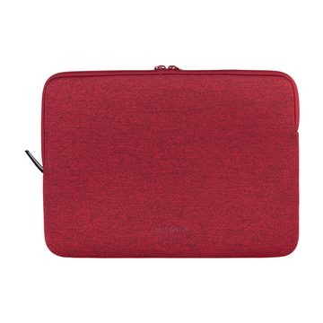 Tucano Laptop-Hülle Second Skin Mélange, Neopren Notebook Sleeve, Bordeaux Rot 13,3 Zoll, 13-14 Zoll Laptops