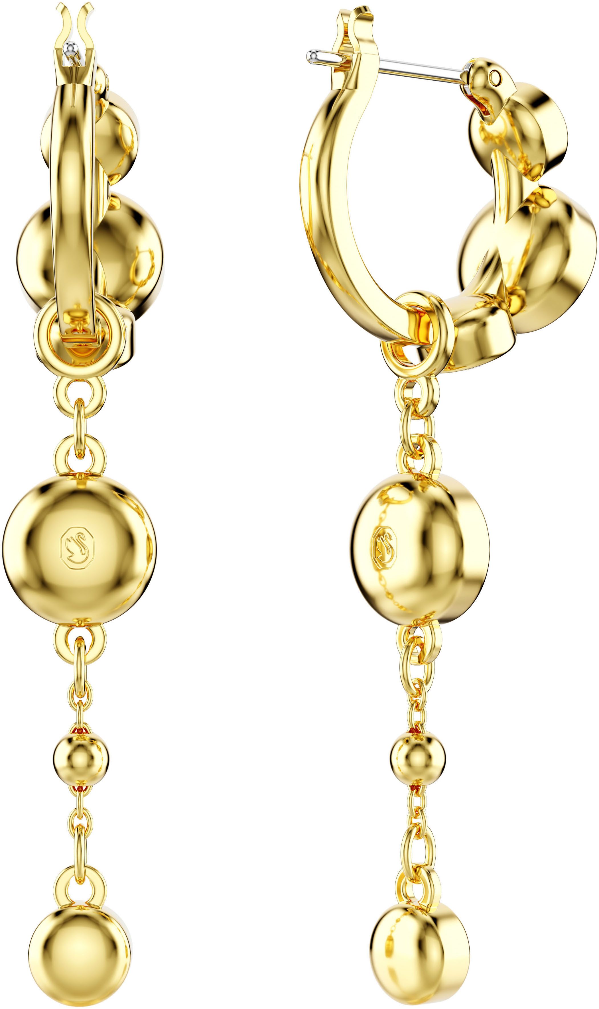 Swarovski Paar Creolen Schmuck Geschenk Imber Drop-Ohrhänger, mit Swarovski® Kristall - Einhänger abnehmbar – Bild 4 von 4