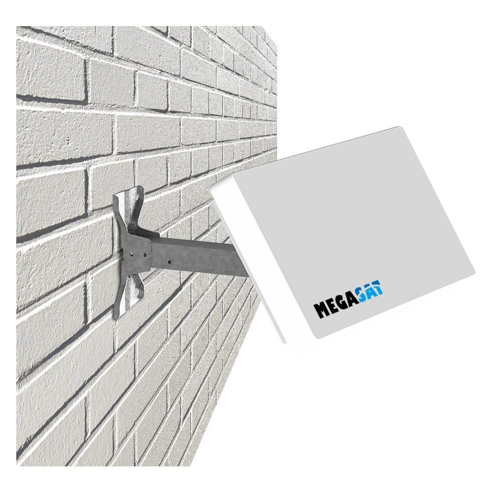 Megasat Megasat Flachantenne D1 Profi-Line Sat-Antenne Camping Sat-Anlage (Empfangsleistung wie 60 cm Parabolspiegel), HD TV Signal