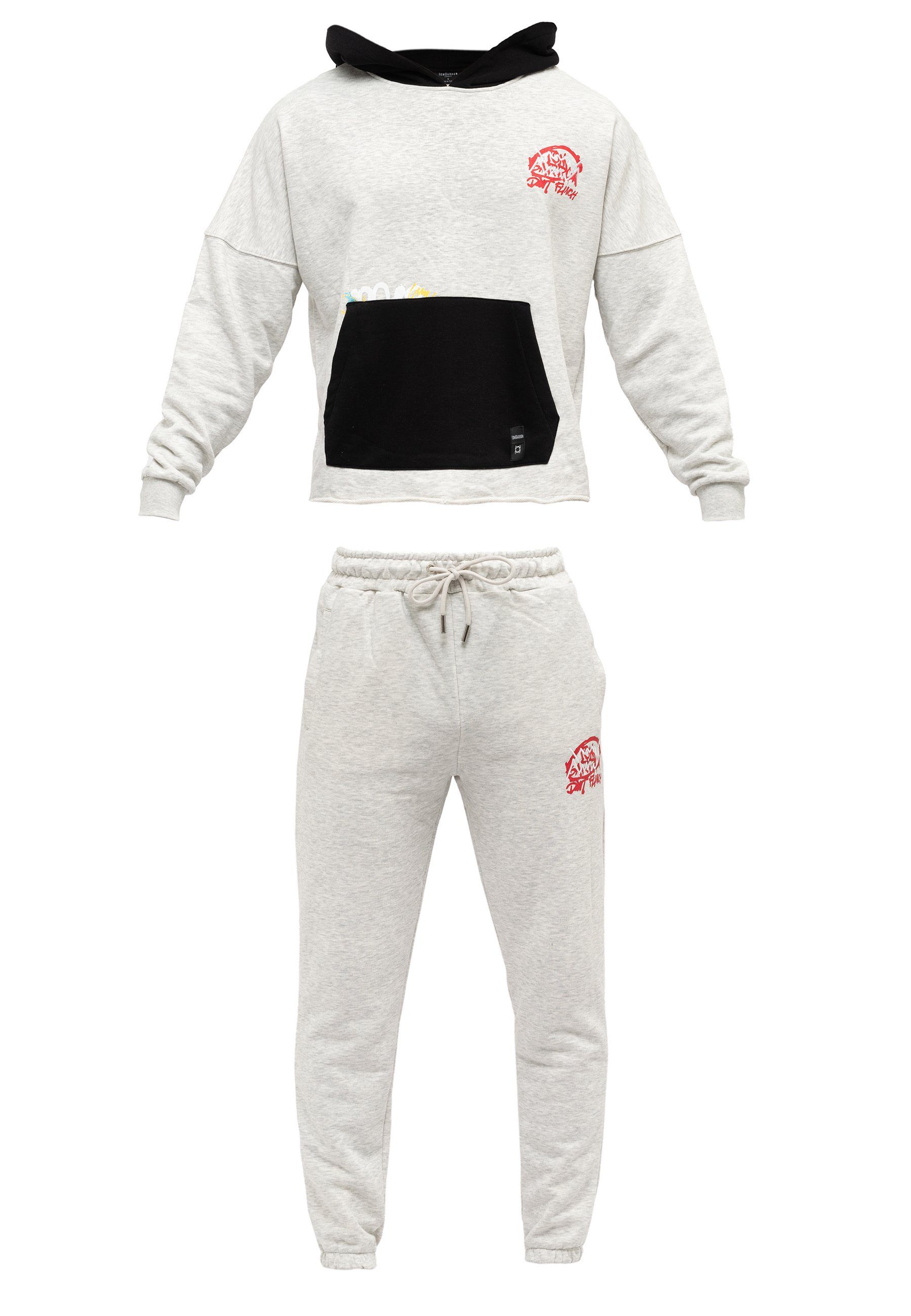 Tom Barron Trainingsanzug Tom Barron Print Design Sweatshirt And Pant Sets, mit modernem Design