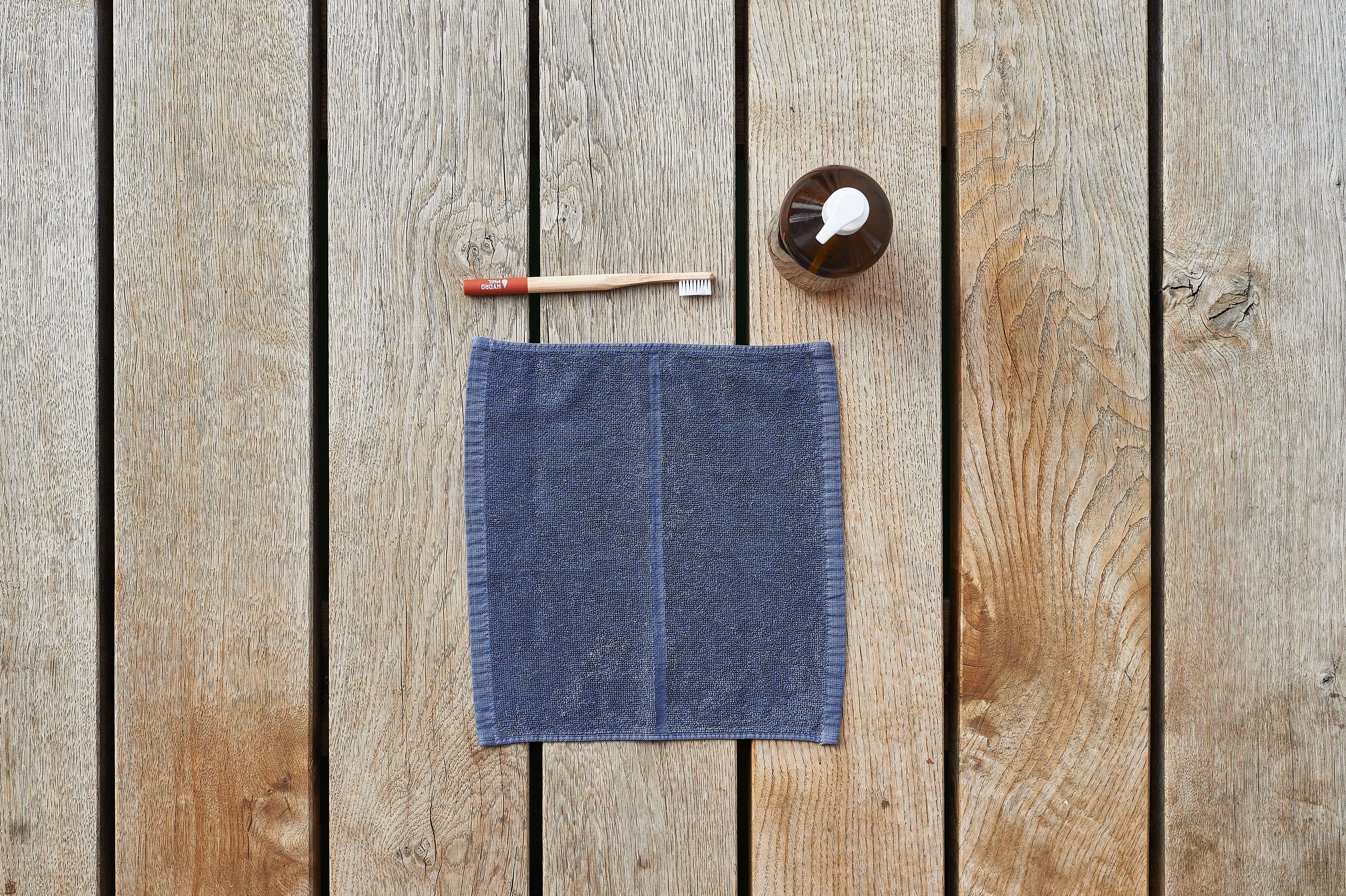 lavie Handtücher Tilda, Handtücher Bio-Baumwolle aus 100% indigoblau
