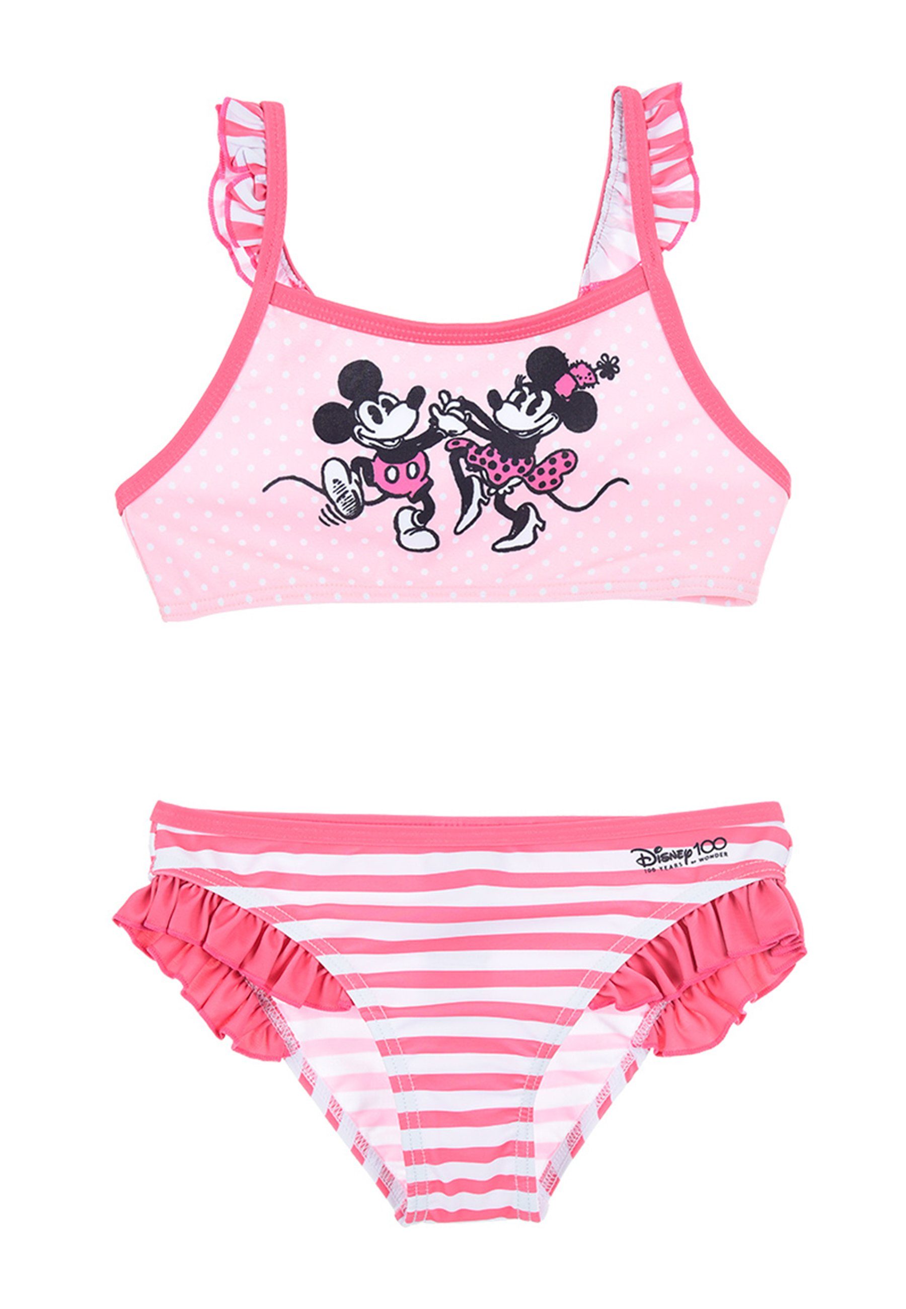 Mouse Jahre Bikini Badeanzug Bade-Set Minnie Retro Bademode 100 Badeanzug Mädchen Disney