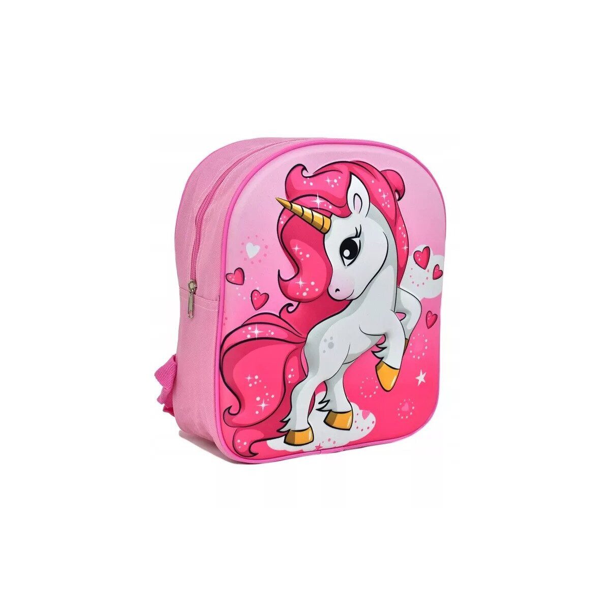 Kinderrucksack Einhorn Pink Fantasy 3D Rucksack, Tasche 30 cm
