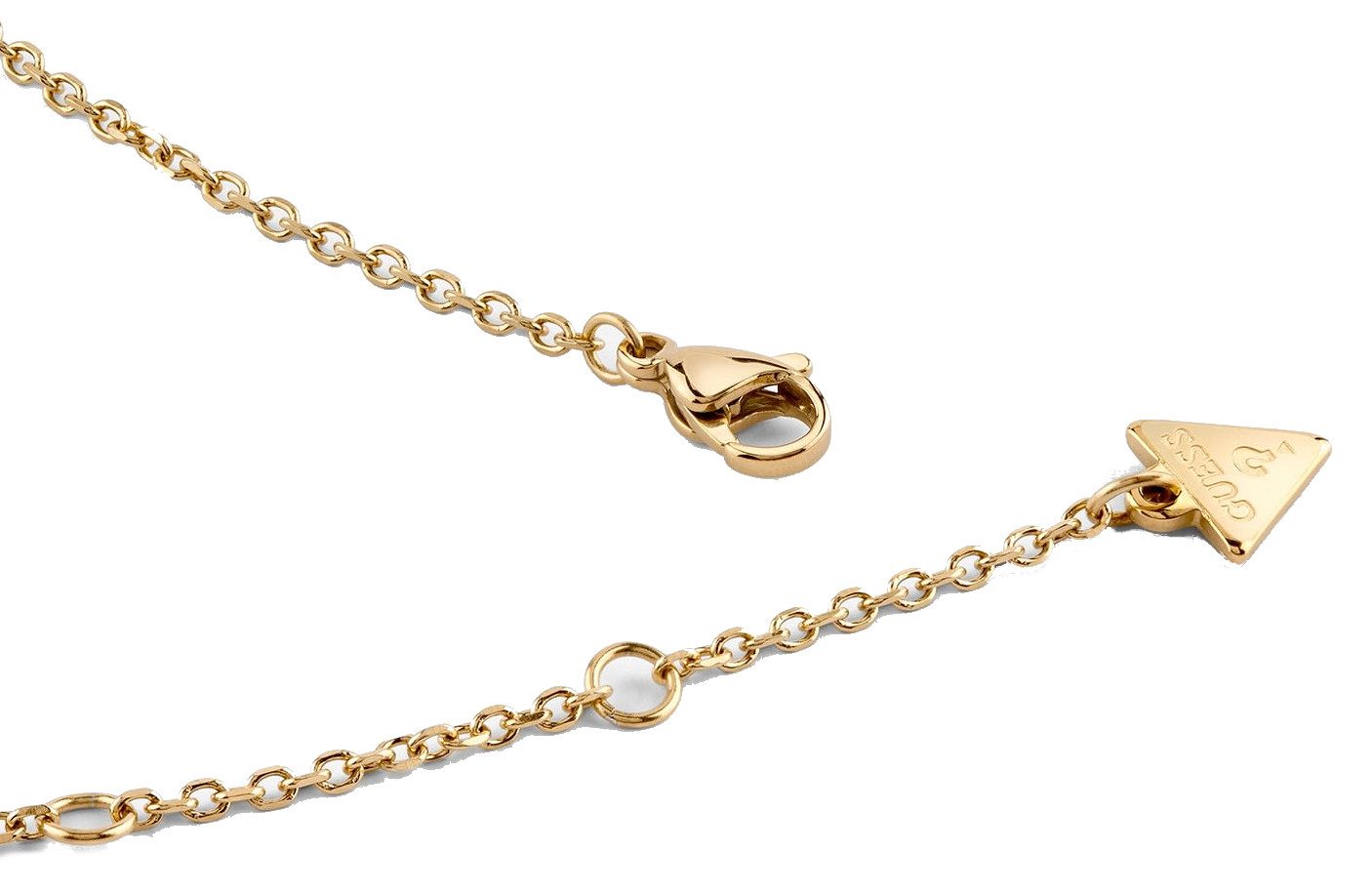 Guess Herzkette 16-18" Pearly G Coin Necklace