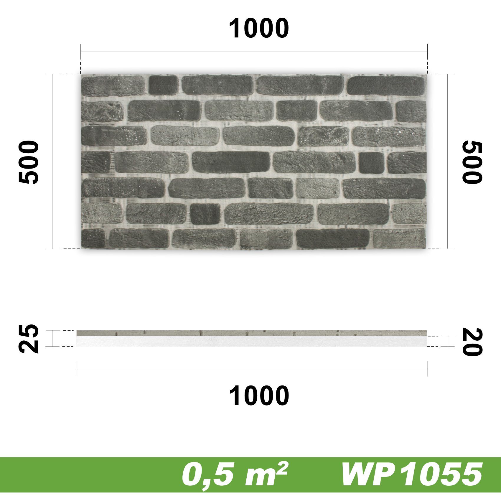 Hexim Wanddekoobjekt WP1055 (Wandverkleidung in Steinoptik günstig online kaufen
