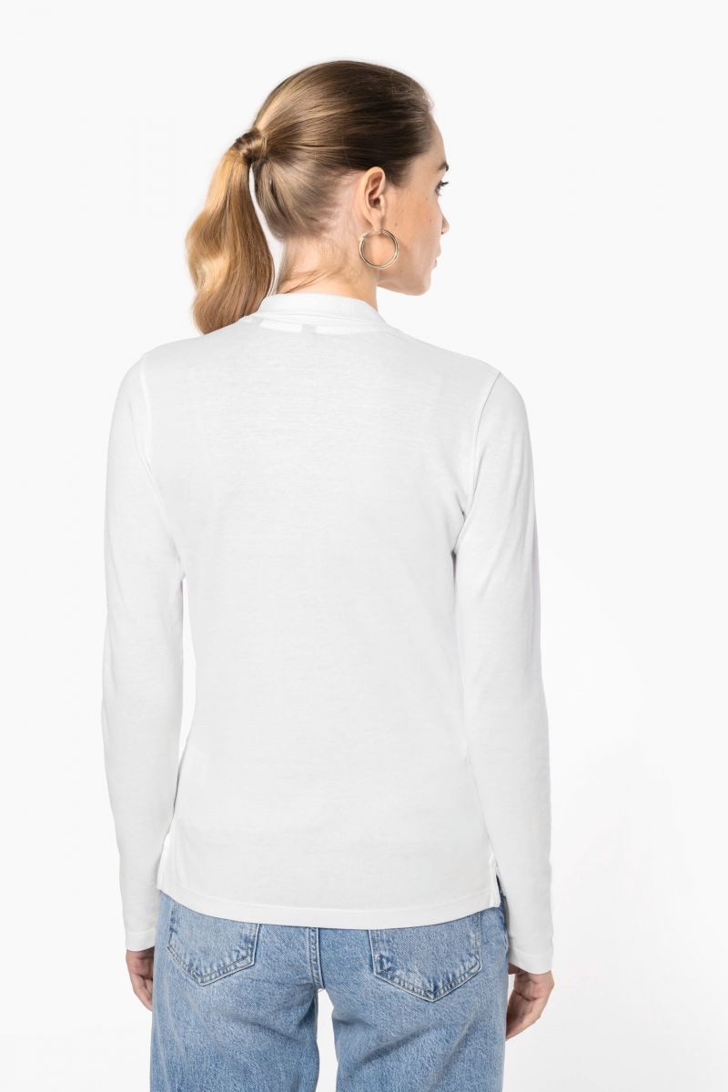 Kariban Langarm-Poloshirt Damen Langarm-Polohemd. Baumwollpiqué günstig online kaufen
