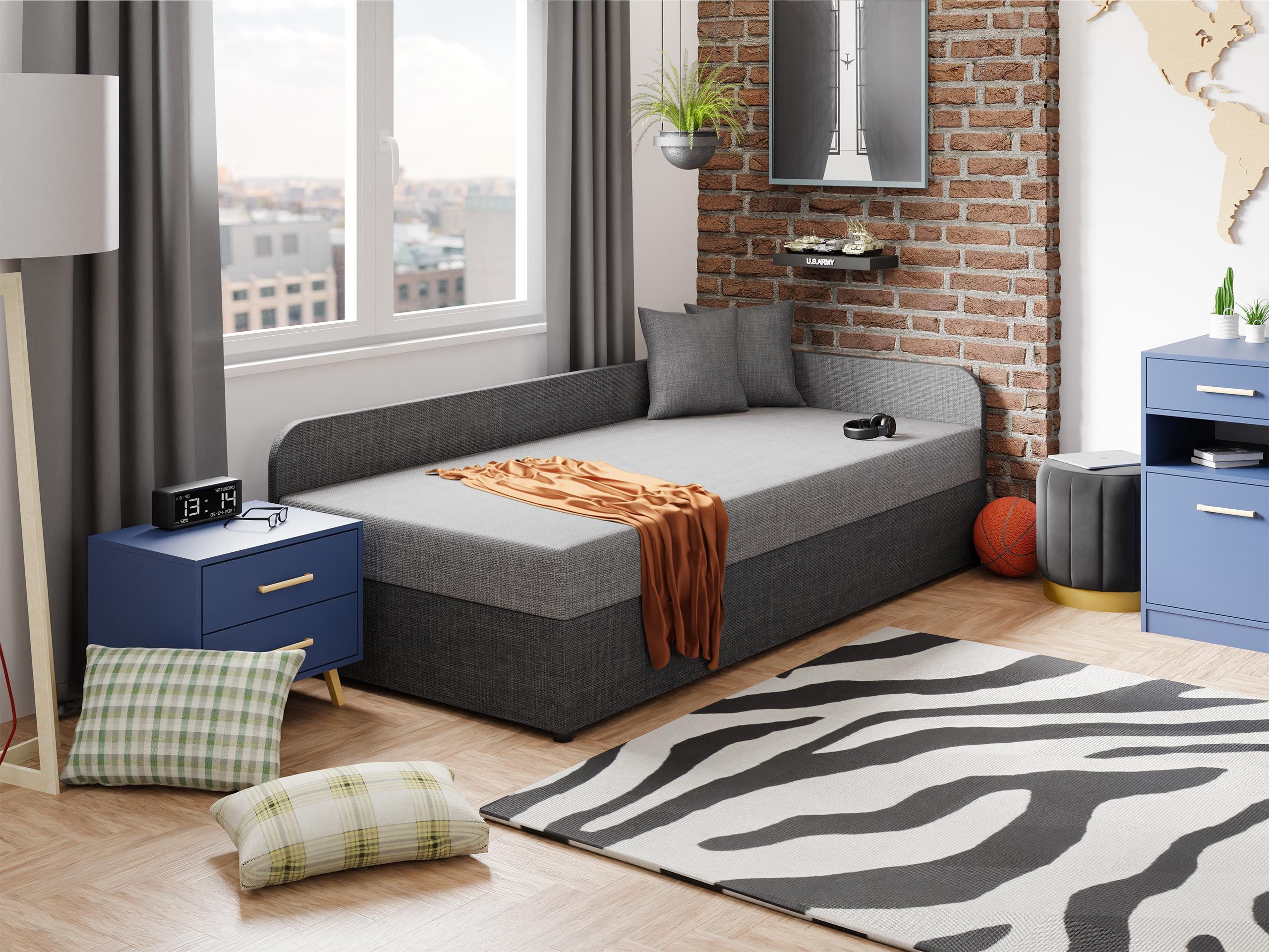 MIRJAN24 Einzelbett Uno (mit Bettkasten), Jungenzimmer, günstig online kaufen