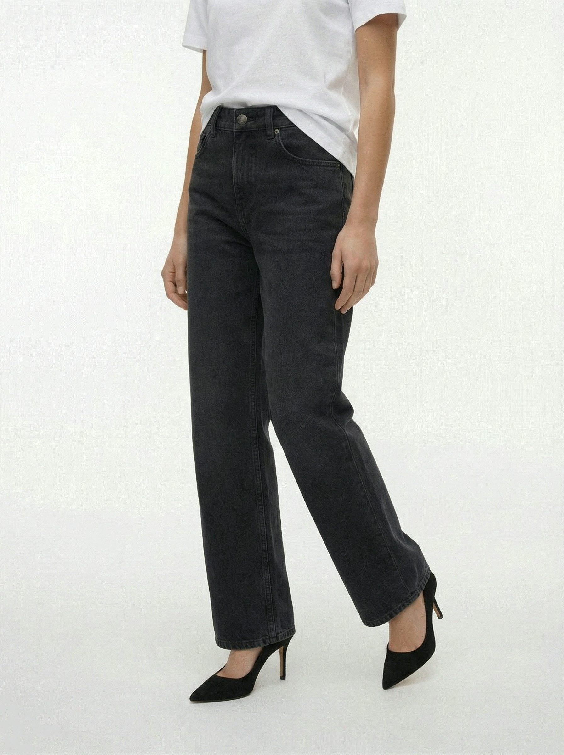 TOPSHOP Weite Jeans TSCINCH LR WIDE DNM JEANS BLW NOOS Baumwolle, relaxed fit, low waist