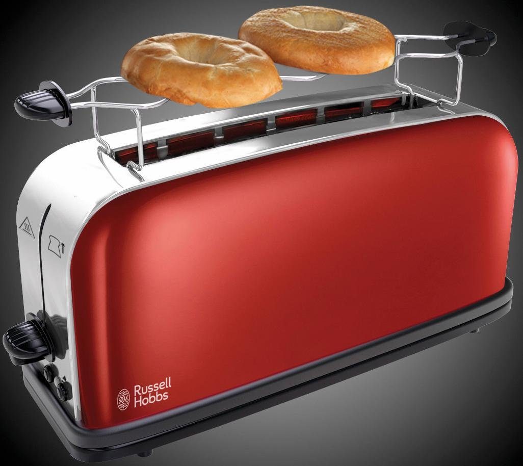 RUSSELL HOBBS Toaster Colours Plus+ Flame Red 21391-56, 1 langer Schlitz, 1000 W