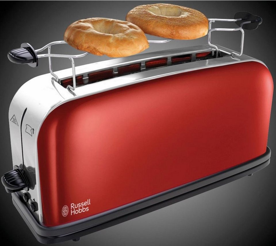 RUSSELL HOBBS Toaster Colours Plus+ Flame Red 21391-56, 1 langer Schlitz,  1000 W