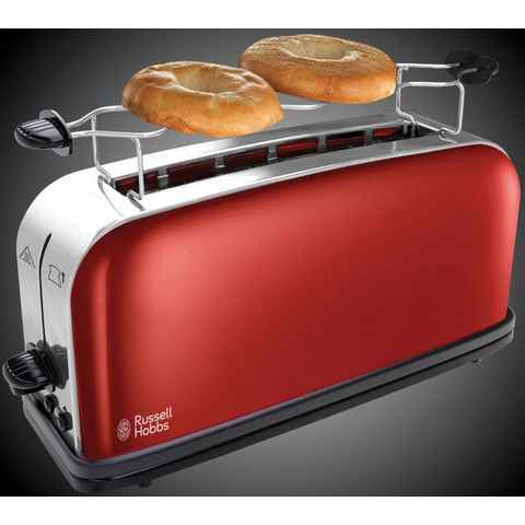 RUSSELL HOBBS Toaster Colours Plus+ Flame Red 21391-56, 1 langer Schlitz, 1000 W