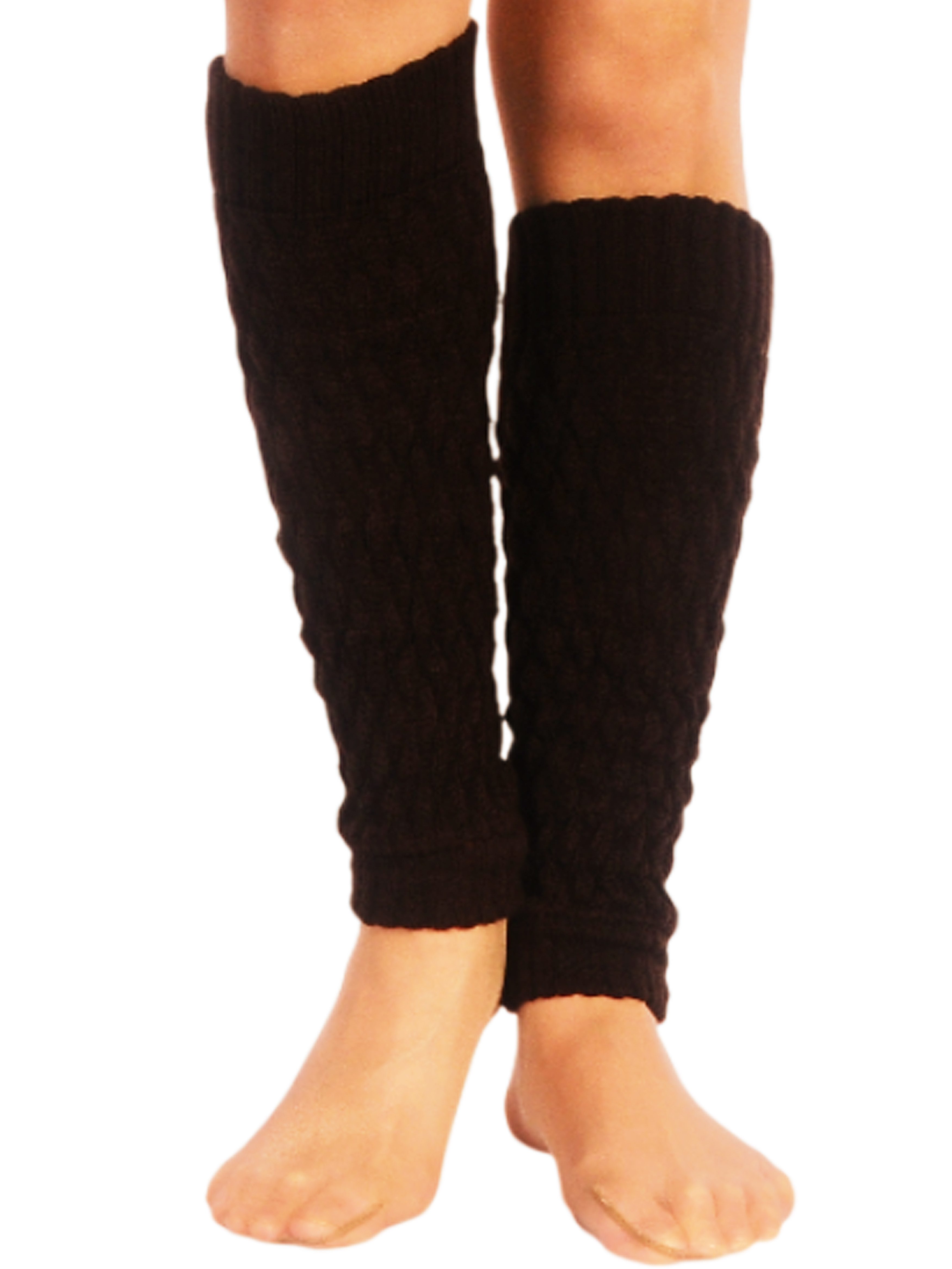 Martinex Beinstulpen Stulpen in Braun elegante Beinwärmer Damen Frauen Strickstulpen elastisch, weich, schokobraun, gestrickt