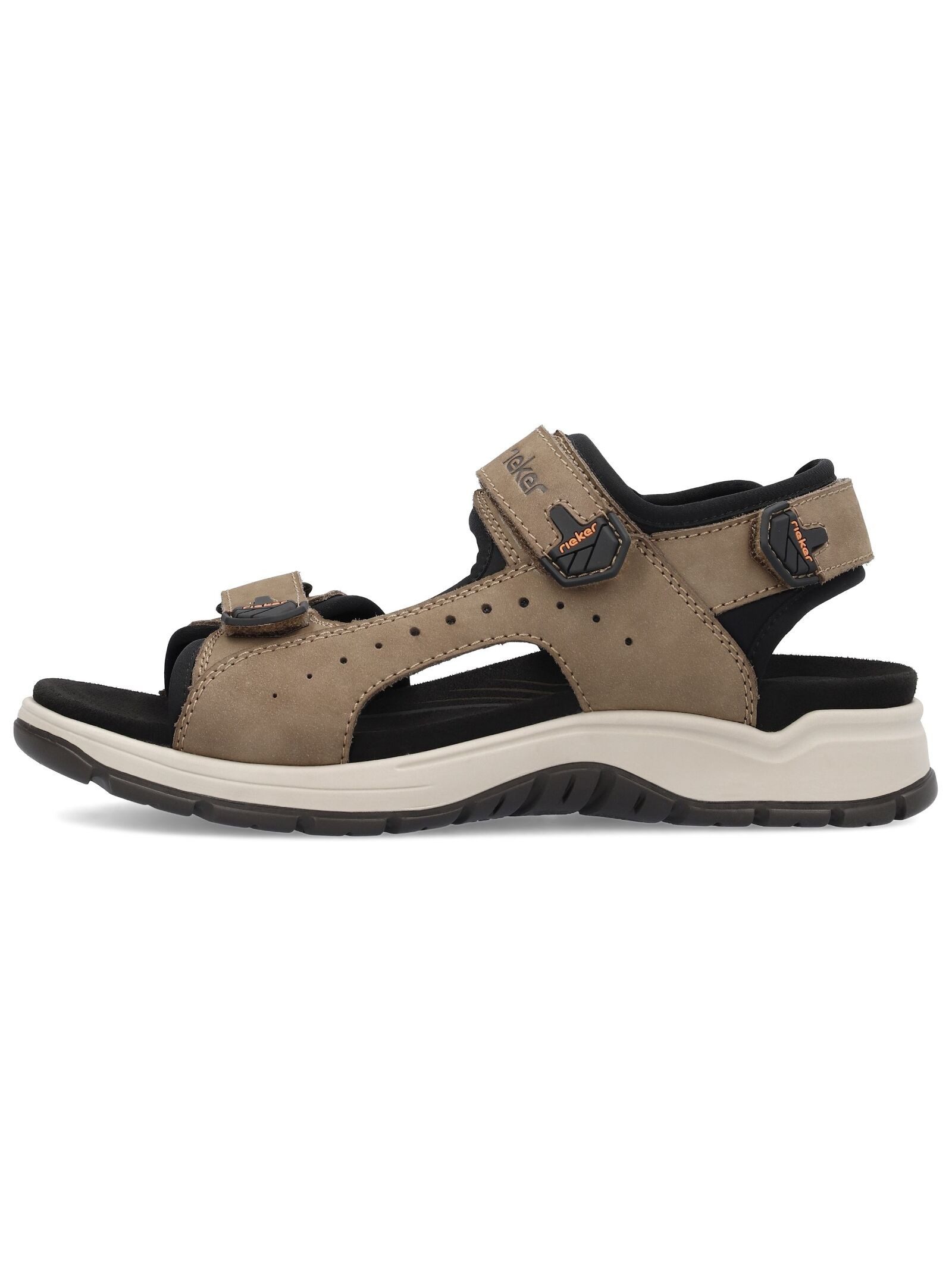 Rieker Wanderschuhe Leder/Textil Trekkingsandale günstig online kaufen
