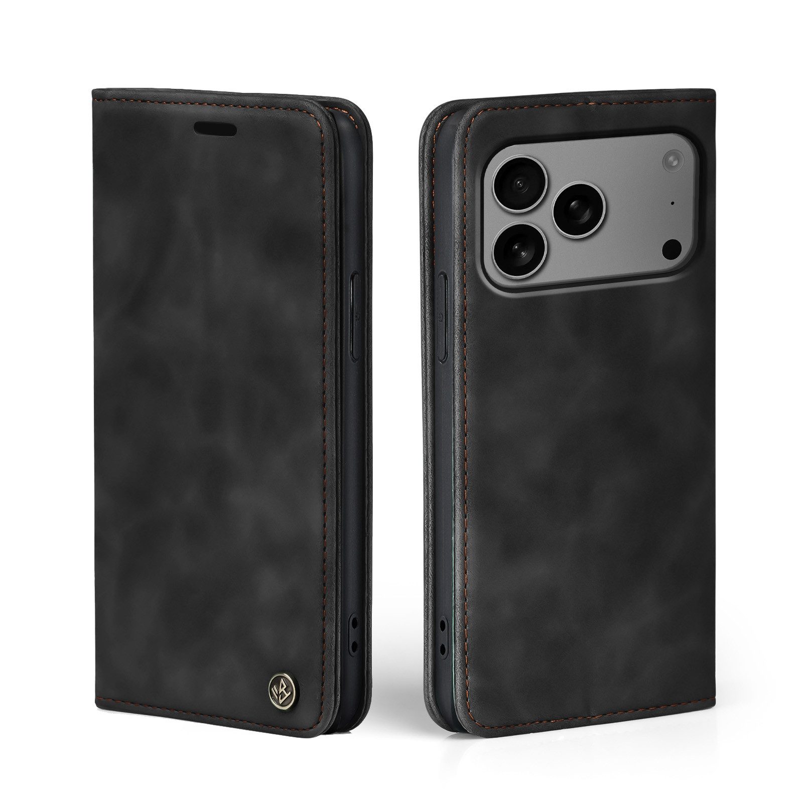 Tec-Expert Handyhülle Tasche Hülle für Apple iPhone 17 Pro, Cover Klapphülle Case mit Kartenfach Fliphülle aufstellbar