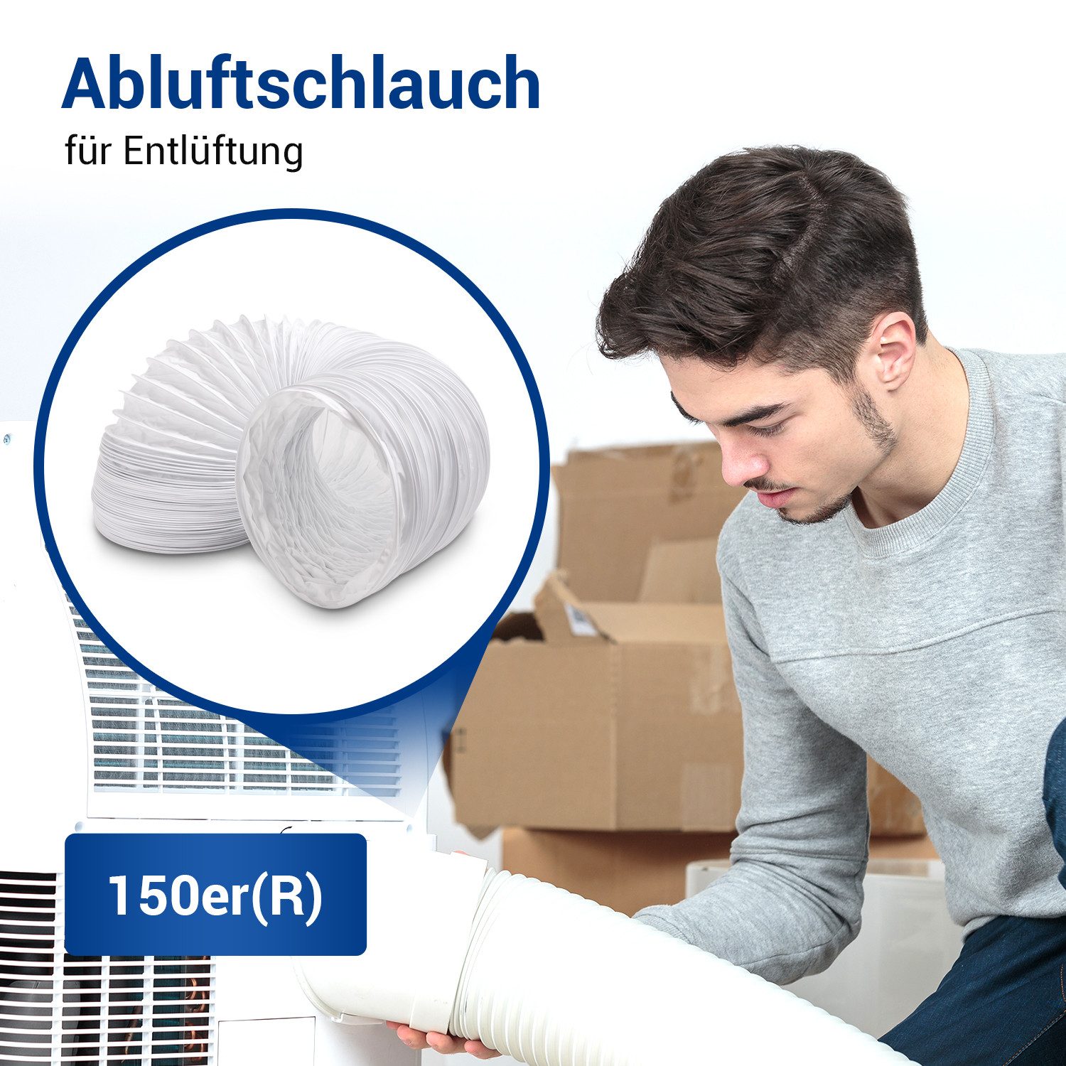 VIOKS Klimaanlagenschlauch 2,8 m Abluftschlauch, Verlängerungsschlauch günstig online kaufen