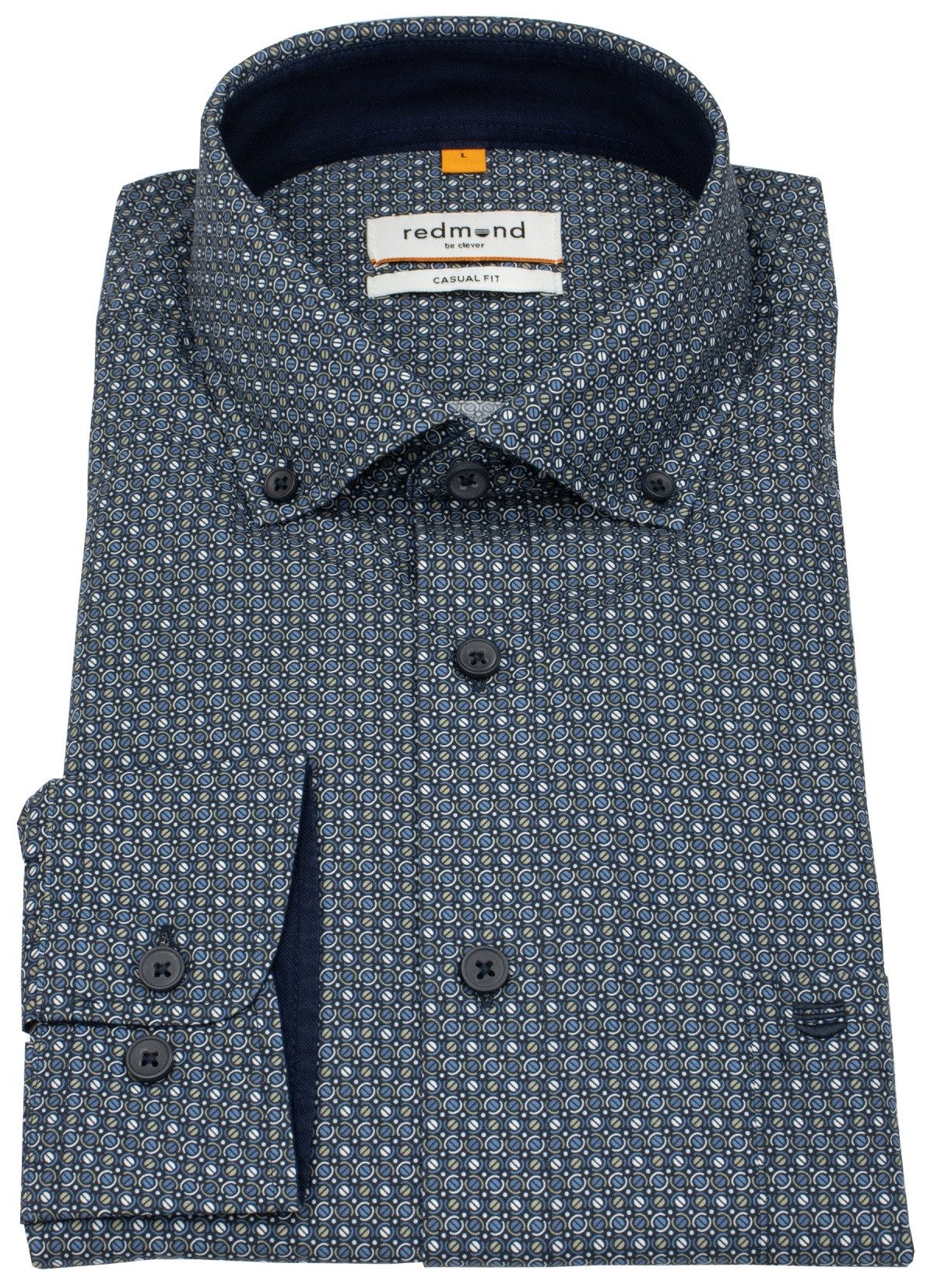 Redmond Langarmhemd Button-Down-Kragen