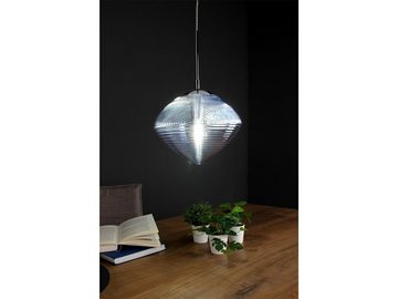 meineWunschleuchte LED Pendelleuchte, Dimmfunktion, LED wechselbar, Warmweiß, Rauch-glas Lampenschirm für über-n Esstisch Kücheninsel hängend Ø 26cm