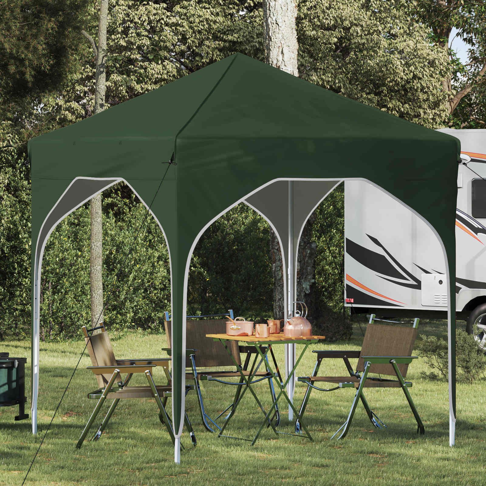 vidaXL Partyzelt Pop-up Partyzelt 194 x 194 x 245 cm Grün