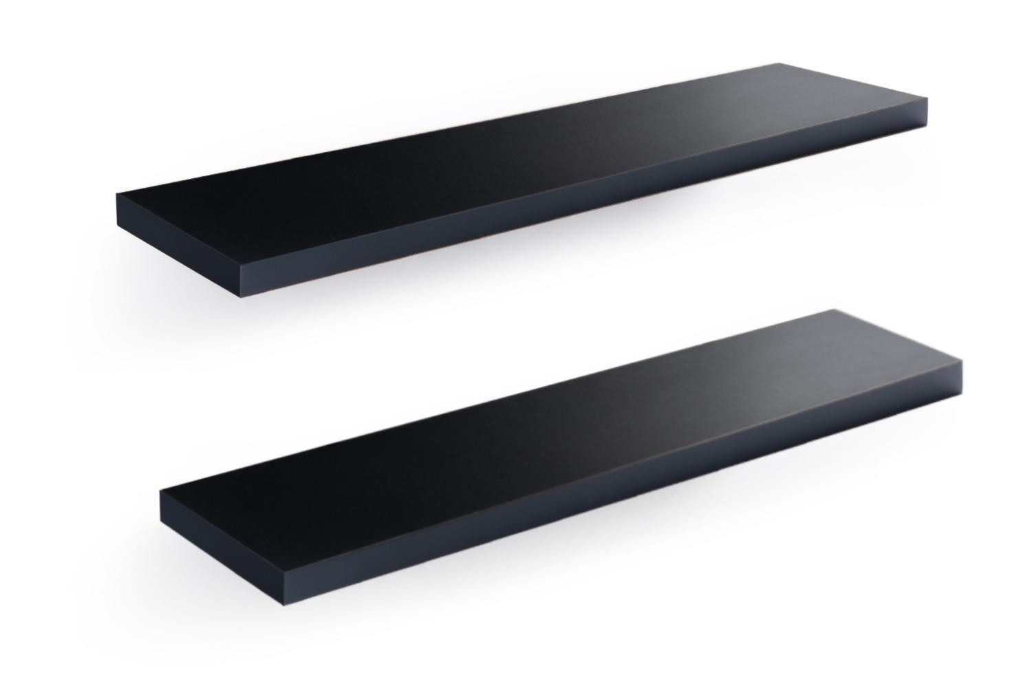 Home4You Wandboard Wandregal mit Halterung, 100cm, 2er Set, Spar-Set