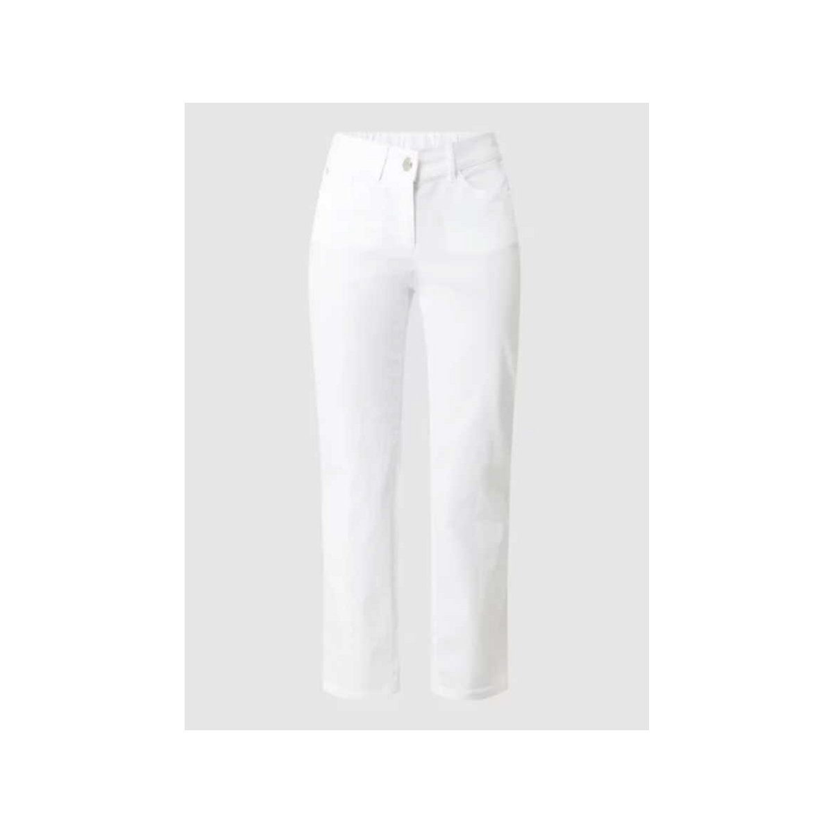Zerres 5-Pocket-Jeans weiß (1-tlg)