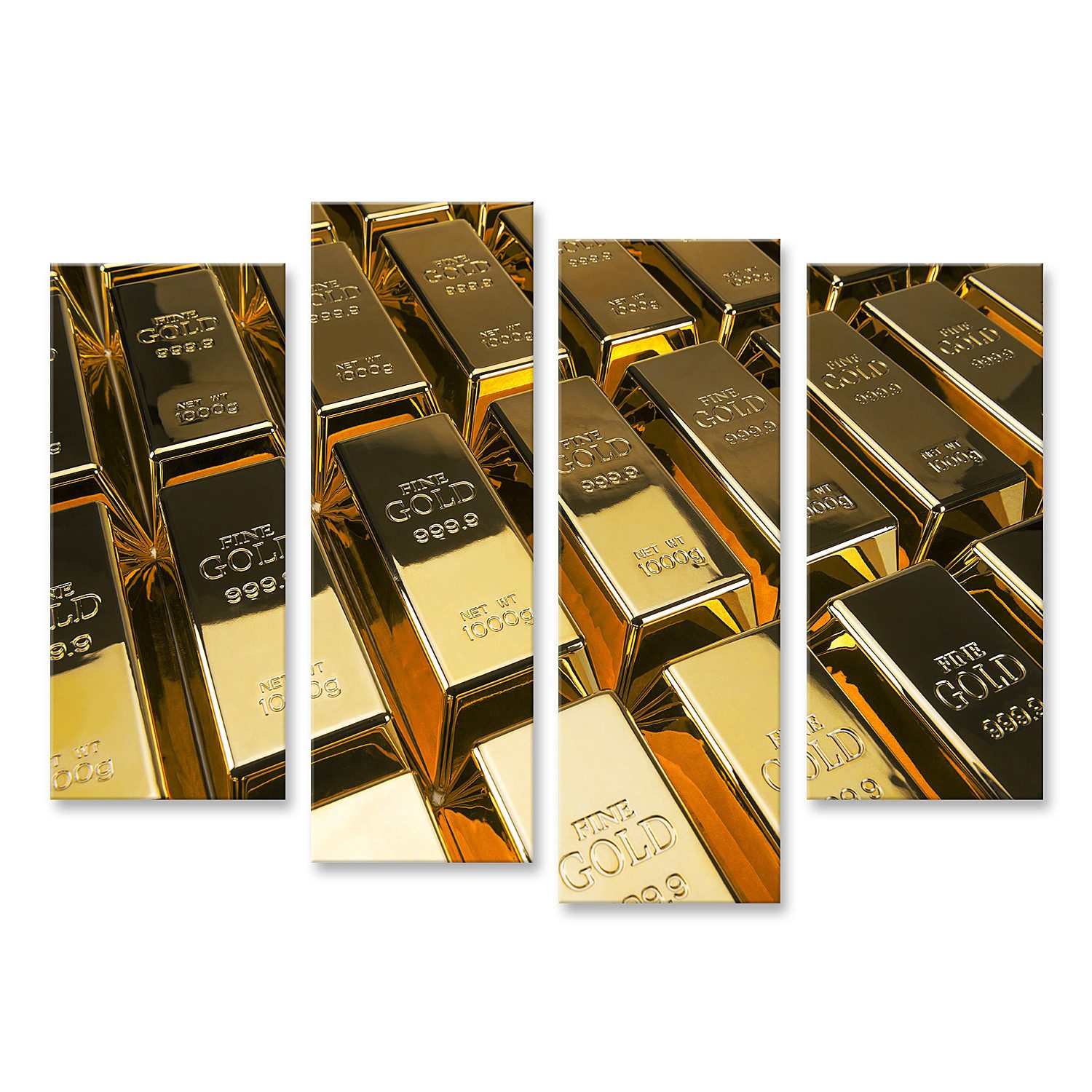 Leinwandbild Goldbarren Finanzkonzept Studioaufnahmen Bilder