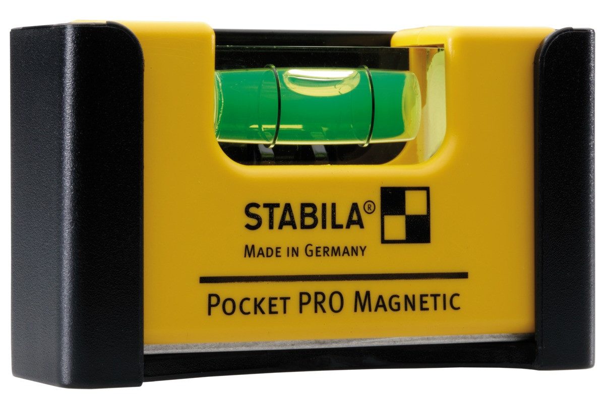 Stabila Wasserwaage Stabila Wasserwaage Pocket PRO Magnetic, 7 cm, mit Gürtel-Clip