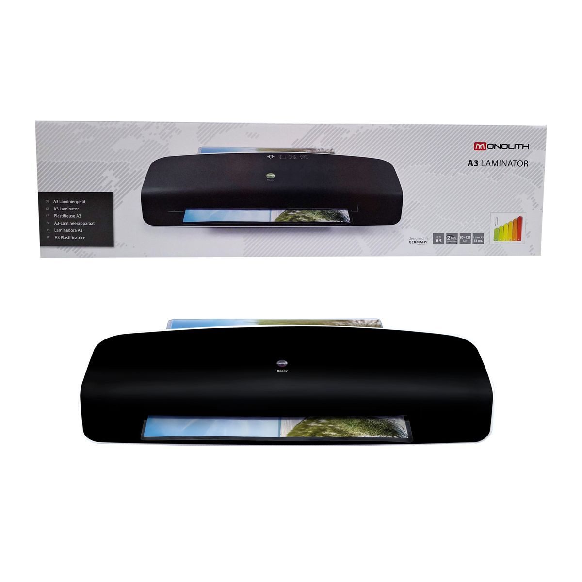 MONOLITH Styropor-Teil MONOLITH Laminiergerät OL 350-17B DIN A3 schwarz