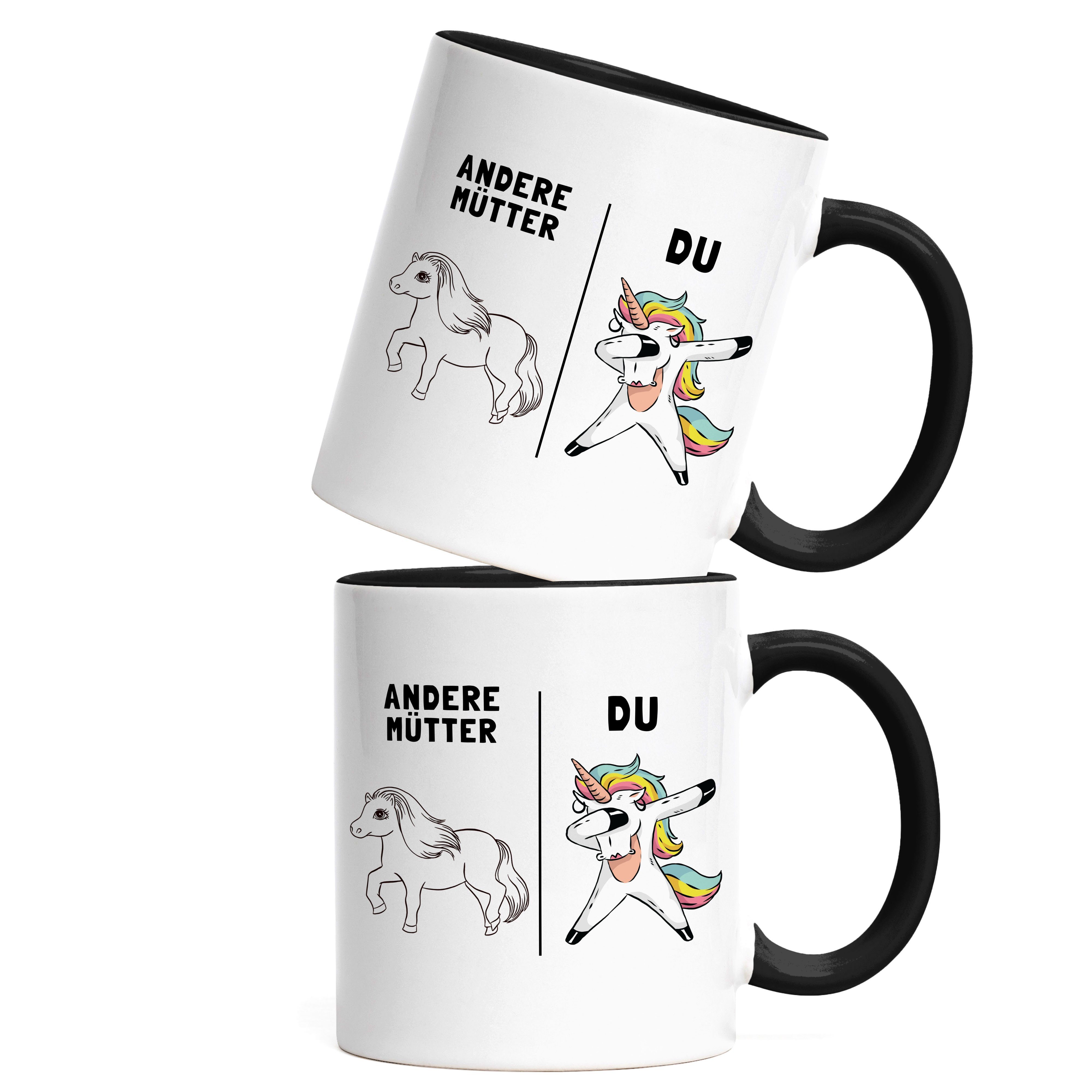 Einhorn Muttertag Andere beste Lustig Tasse Geschenk Schwarz Geschenk Hey!Print Mama Tasse Du Welt Geburtstag Sohn Tochter Mutter der Mütter