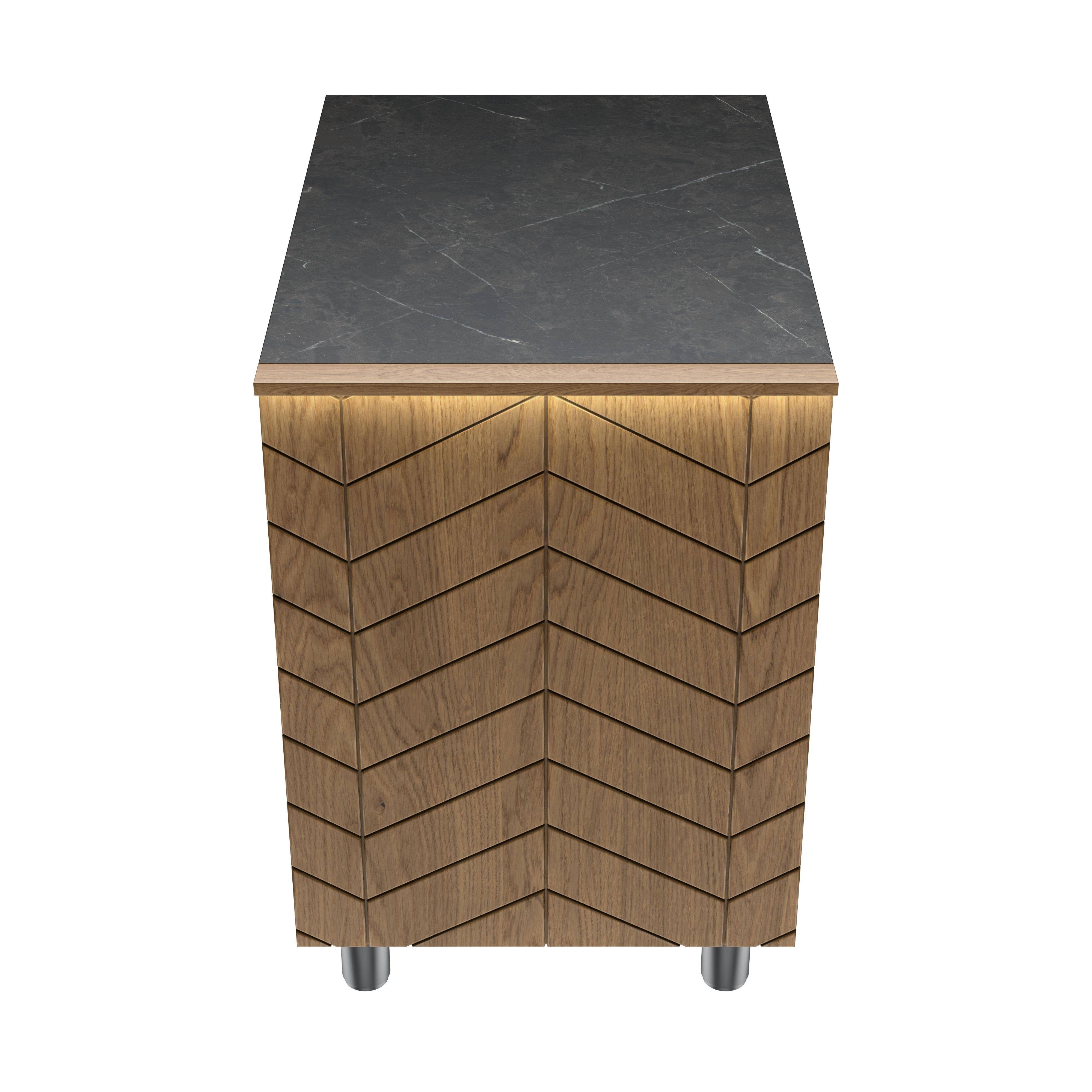 Gastronics Pizzaofen Kassentisch Premium 60 x 85 x 87 cm schwarzer Compact LED