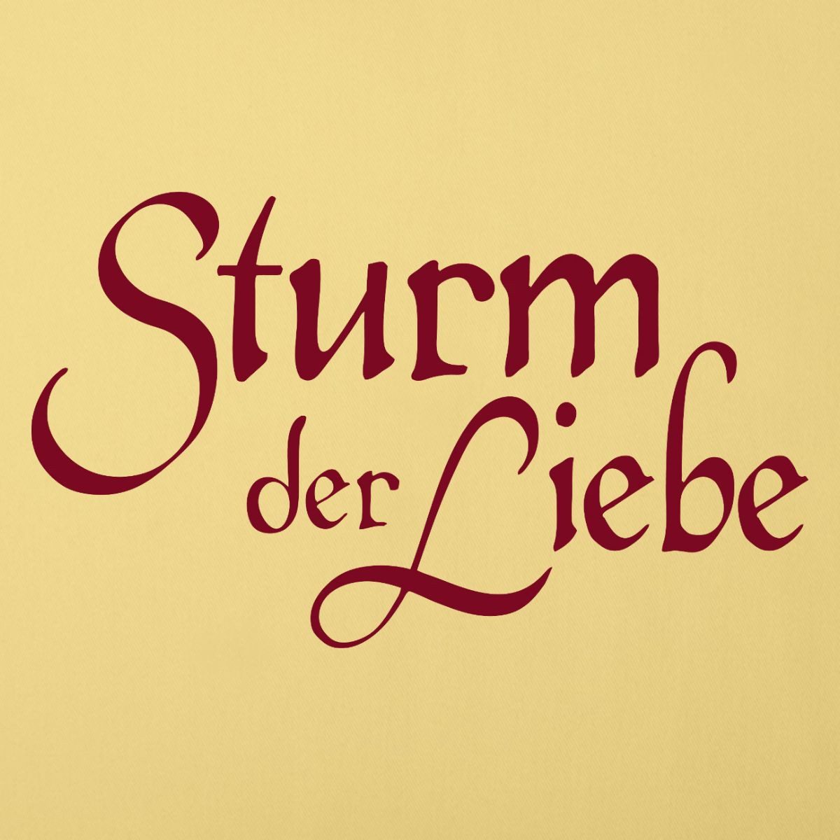 Spreadshirt Kissenbezug Sturm Der Liebe Logo-Schriftzug Kissenbezug 45x45 cm