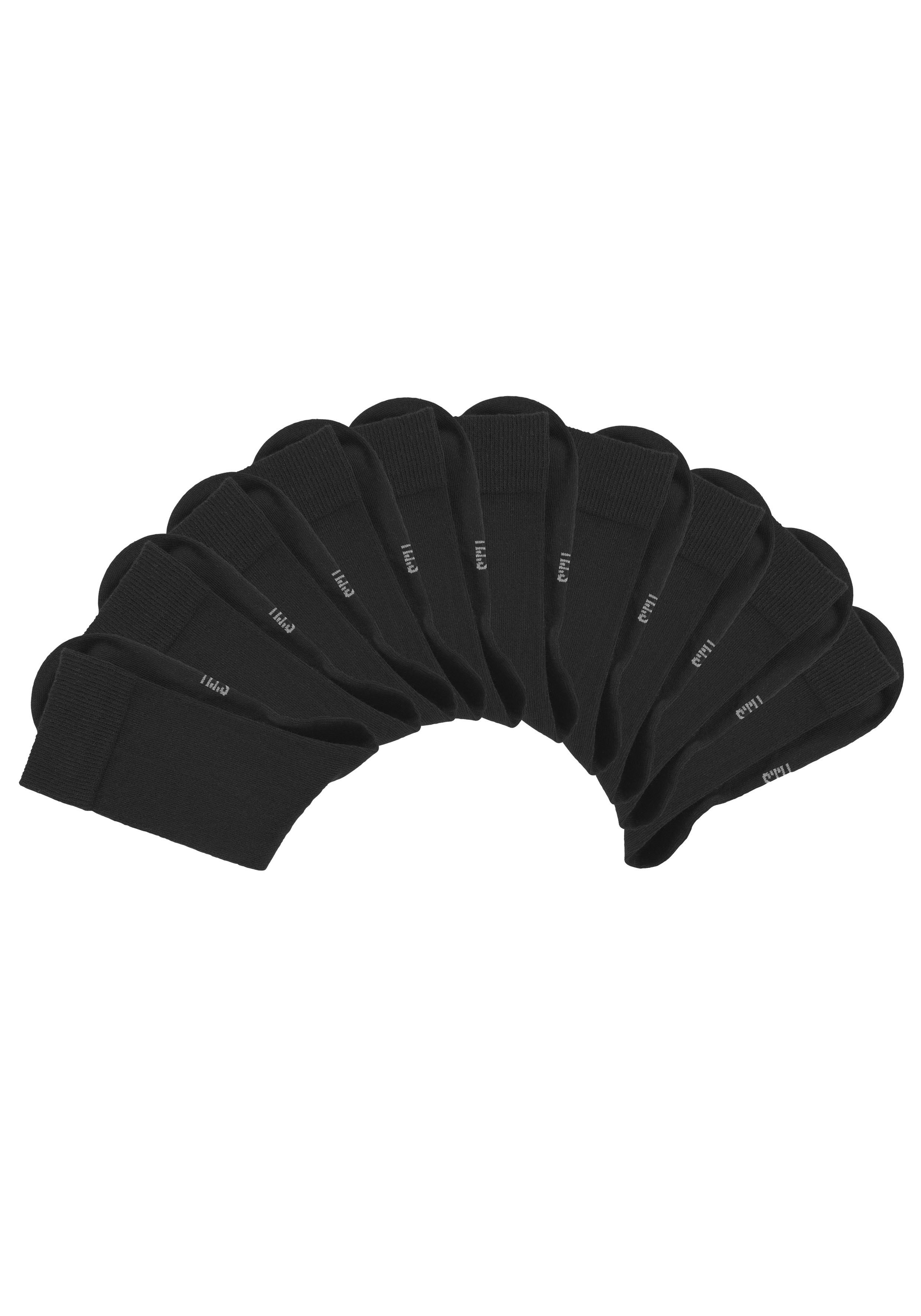 H.I.S Freizeitsocken (Packung, 10-Paar) mit weichen Rippbündchen