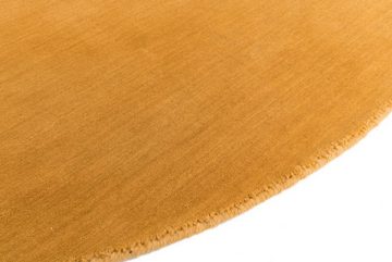 Orientteppich Loom Gabbeh Gold 101x101 Moderner Orientteppich Rund, Nain Trading, rund, Höhe: 12 mm