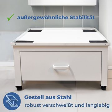 osoltus Waschmaschinenuntergestell Waschmaschinen Untergestell Podest für Waschmaschine Schublade SOFT