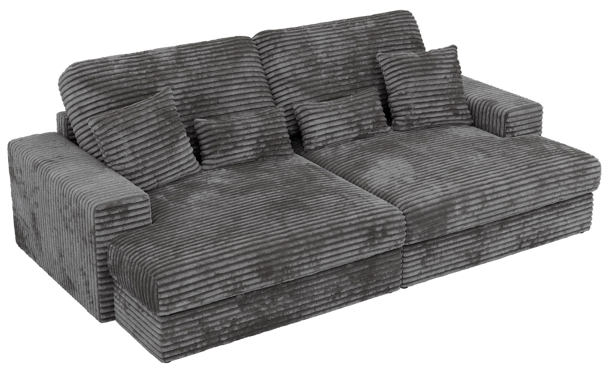 MKS MÖBEL Big-Sofa ANERO, 4-Sitzer sofa, mit großer Sitztiefe und elastischen Polstergurten