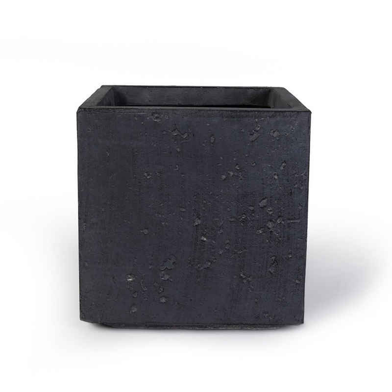 Köhko Pflanzkübel KÖHKO® Blumenkübel aus Fiberglas neuartiges Stein Pflanzkübel Quadrat