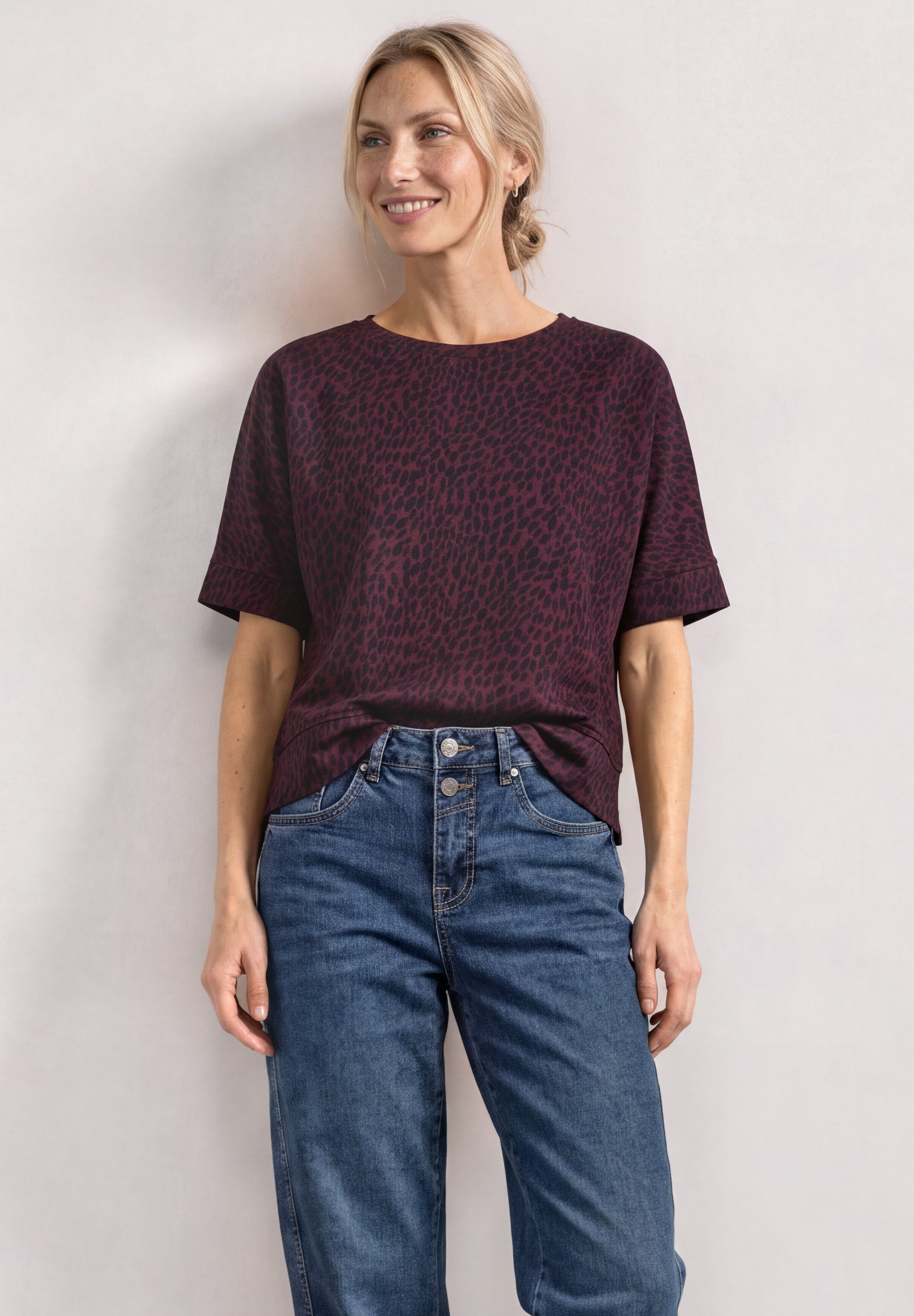 STREET ONE T-Shirt mit Leomuster