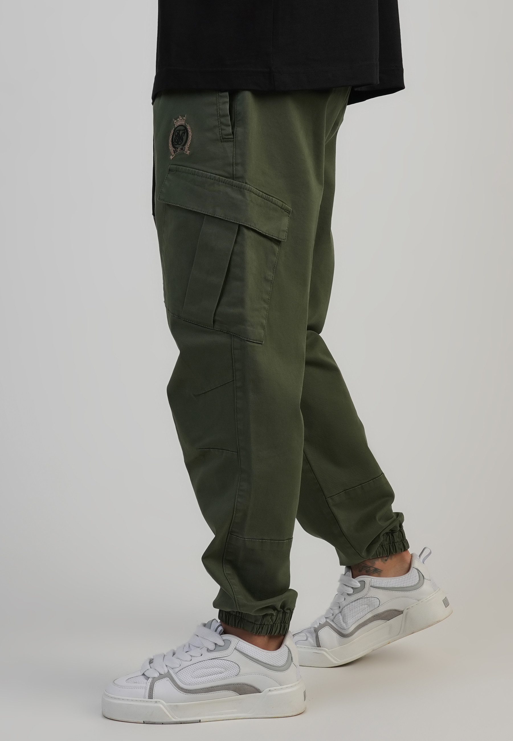 Siksilk Cargohose SikSilk Herren Regular Fit Cargohosen