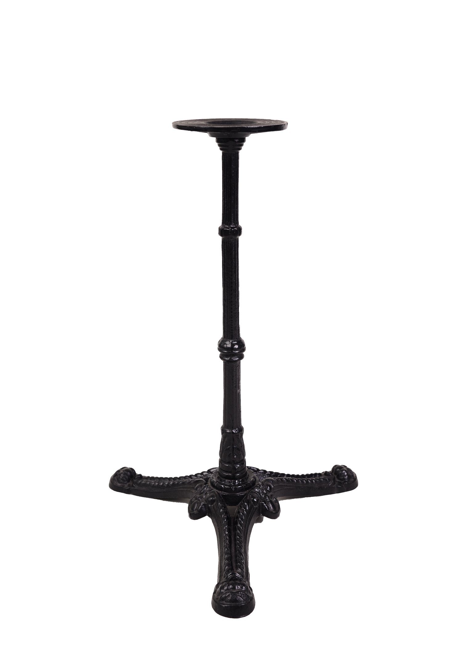 TPFLiving Tischgestell Hadrian - für Tischplatten bis ca. 70 cm Durchmesser bzw. 50x50 cm (für runde oder quadratische Tischplatten, Tischplattenträger - Tischbeine), Gusseisen - schwarz - Breite: 50 cm, Höhe: 70 cm, Tiefe: 50 cm