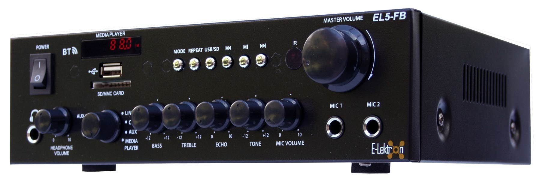 E-Lektron EL5-FB Audioverstärker (Anzahl Kanäle: 2, 25 W, FM Radio)