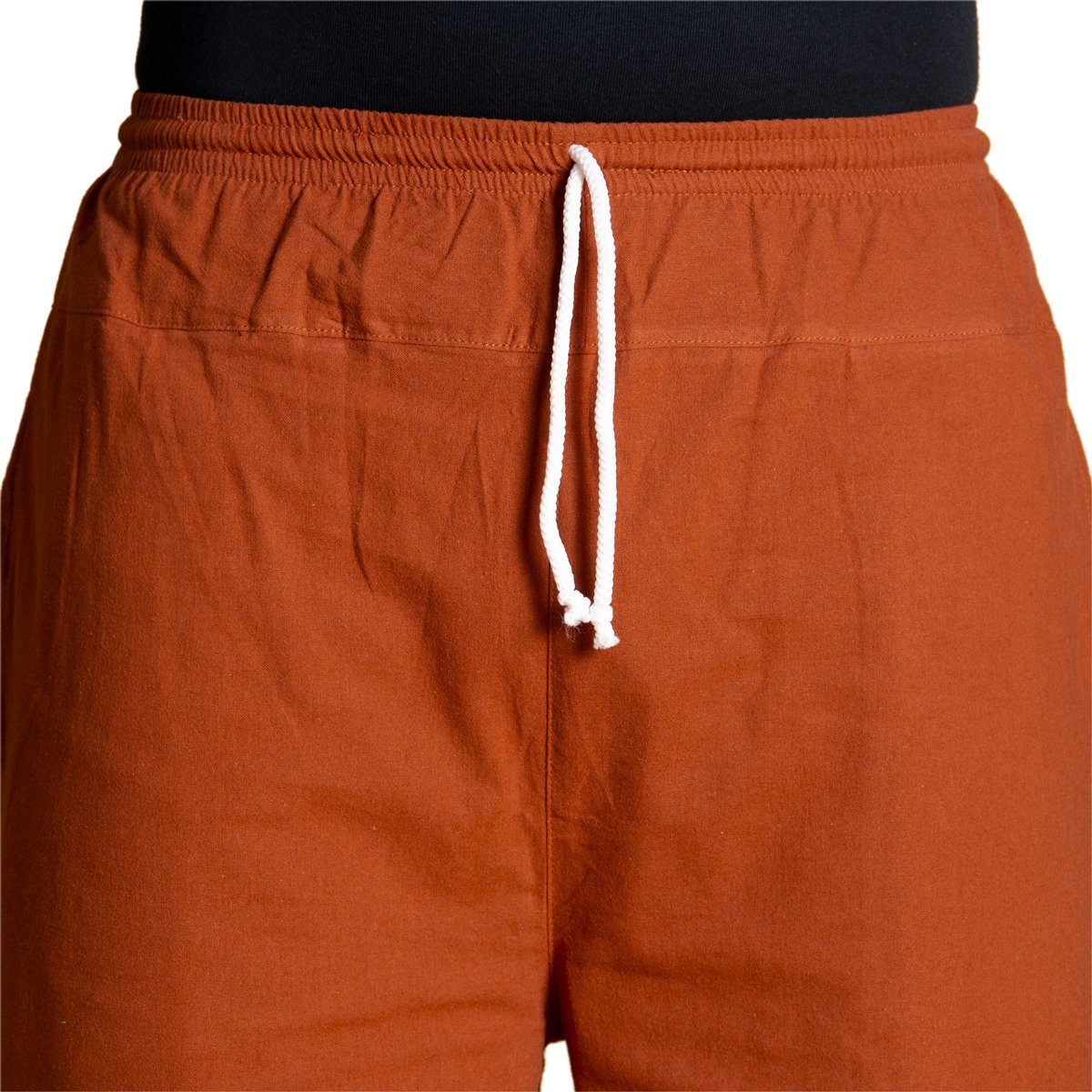 PANASIAM Stoffhose E-Pants leichte Unisex Bundhose aus weicher Baumwolle für Damen und Herren Freizeithose mit Tunnelzug Relaxhose bequeme Sommerhose