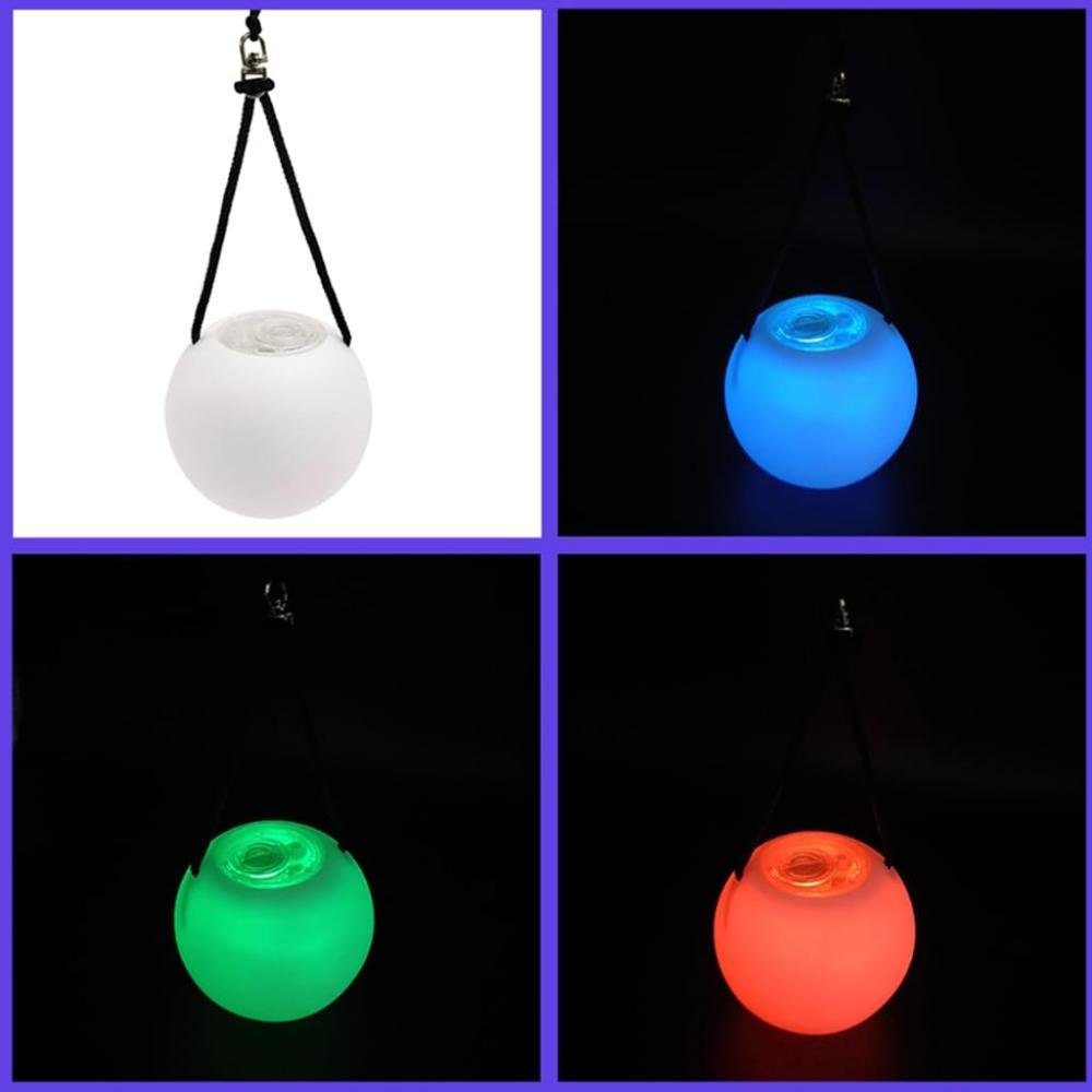 Poi,mehrfarbiger Nachtleuchtender Poi Jormftte LED Gymnastikball