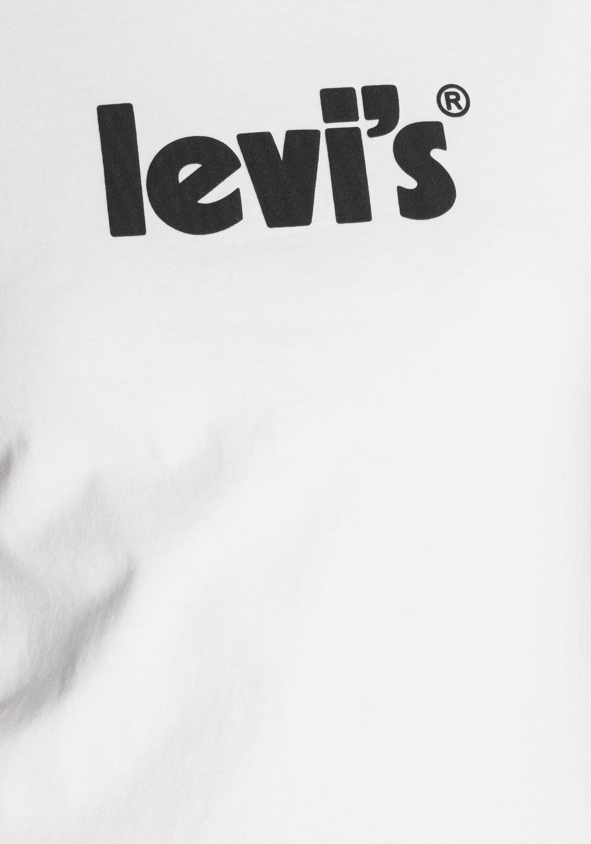 TEE kristallweiß PERFECT Markenschriftzug THE T-Shirt Mit Levi's®