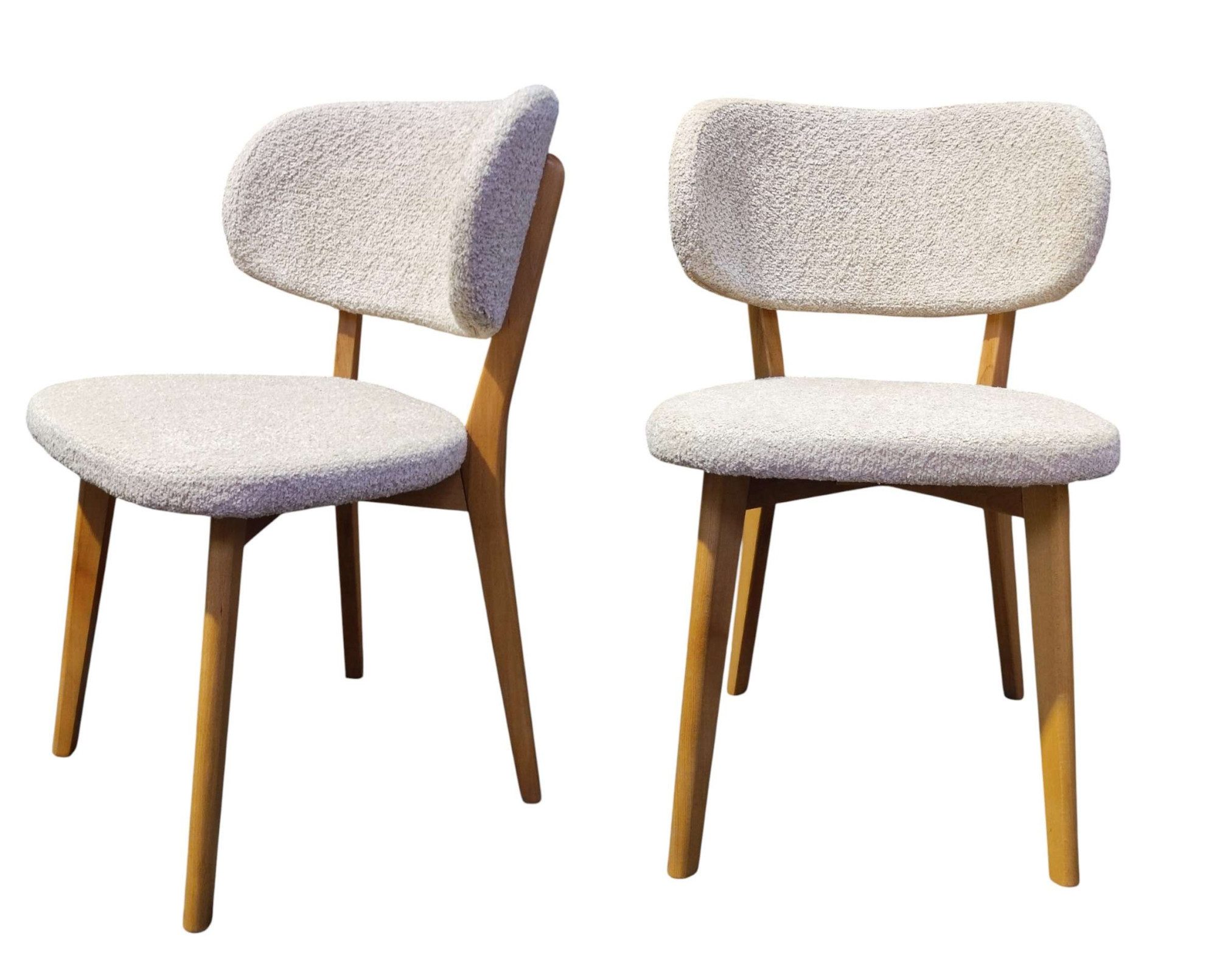 Home affaire Polsterstuhl Luxy Esszimmerstuhl, Küchenstuhl, 4-Fußstuhl (2 St), Bequem und stilvoll. Gepolstert. Massivholzbeine. Retro